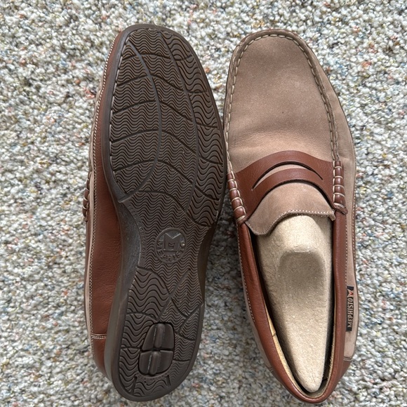 Mephisto nubuck two-tone slip-on Cool-Air loafer SZ 10 US, SZ 9.5 EUR - Picture 3 of 6